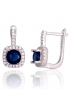 Silver earrings with english lock. Photo Nr. 1