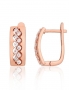 Silver earrings with english lock. Photo Nr. 1