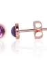 Gold classic studs earrings. Photo Nr. 1