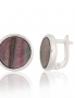 Silver earrings with english lock. Photo Nr. 1