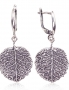 Silver earrings with english lock. Photo Nr. 1