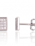Silver stud earrings. Photo Nr. 1