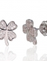 Silver stud earrings. Photo Nr. 1