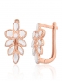 Gold earrings with english lock. Photo Nr. 1