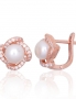 Silver earrings with english lock. Photo Nr. 1