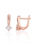 Silver earrings with english lock. Photo Nr. 1