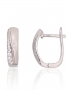 Silver earrings with english lock. Photo Nr. 1