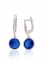 Silver earrings with english lock. Photo Nr. 1