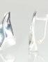 Silver earrings with english lock. Photo Nr. 1