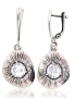 Silver earrings with english lock. Photo Nr. 1