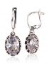 Silver earrings with english lock. Photo Nr. 1