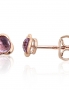 Gold classic studs earrings. Photo Nr. 1