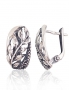 Silver earrings with english lock. Photo Nr. 1
