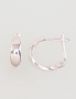 Silver earrings with english lock. Photo Nr. 1