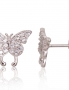 Silver stud earrings. Photo Nr. 1