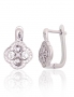 Silver earrings with english lock. Photo Nr. 1