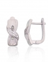 Silver earrings with english lock. Photo Nr. 1