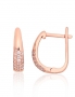 Silver earrings with english lock. Photo Nr. 1