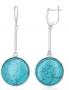 Silver earrings with english lock. Photo Nr. 1