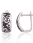 Silver earrings with english lock. Photo Nr. 1