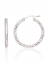 Silver earrings-rings. Photo Nr. 1