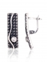 Silver earrings with english lock. Photo Nr. 1