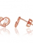 Gold classic studs earrings. Photo Nr. 1
