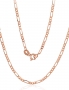 Gold chain Figaro 2 mm, diamond cut. Photo Nr. 1