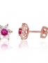 Gold classic studs earrings. Photo Nr. 1