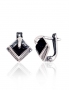 Silver earrings with english lock. Photo Nr. 1