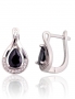 Silver earrings with english lock. Photo Nr. 1
