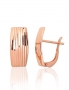 Gold earrings with english lock. Photo Nr. 1