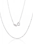 Gold chain Anchor round 1 mm, diamond cut. Photo Nr. 1