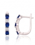 Silver earrings with english lock. Photo Nr. 1