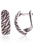 Silver earrings with english lock. Photo Nr. 1