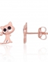 Silver stud earrings. Photo Nr. 1