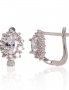 Silver earrings with english lock. Photo Nr. 1