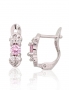 Silver earrings with english lock. Photo Nr. 1