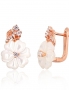 Silver earrings with english lock. Photo Nr. 1