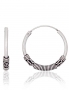 Silver earrings-rings. Photo Nr. 1
