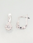 Silver earrings with english lock. Photo Nr. 1