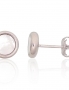 Silver stud earrings. Photo Nr. 1