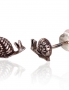 Silver stud earrings. Photo Nr. 1