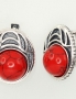 Silver earrings with english lock. Photo Nr. 1