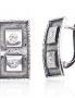 Silver earrings with english lock. Photo Nr. 1