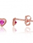 Gold classic studs earrings. Photo Nr. 1