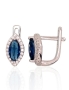 Silver earrings with english lock. Photo Nr. 1