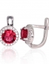 Silver earrings with english lock. Photo Nr. 1