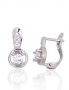 Silver earrings with english lock. Photo Nr. 1