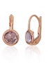 Gold earrings with english lock. Photo Nr. 1